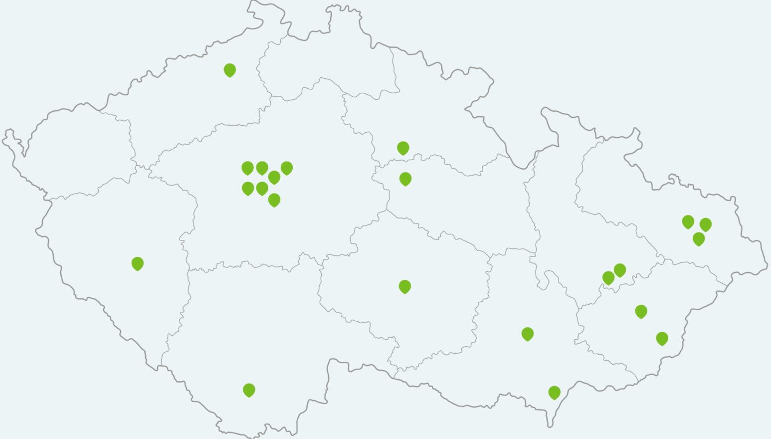 Mapa ordinací